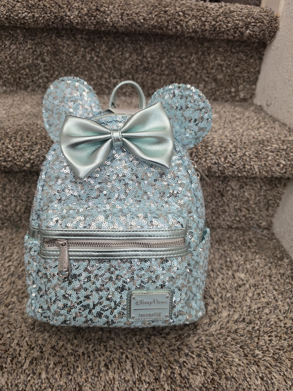 Arendelle Aqua sequins loungefly
like new with tags